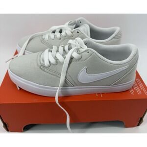 Nike SB Check Canvas (GS) Light Bone/White Sneaker Size 5.5 Youth 905373-002 NIB